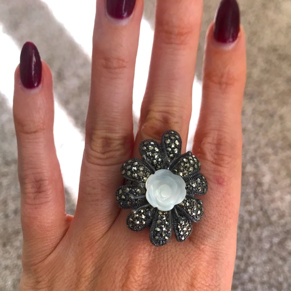 Vintage marcasite ring - Picture 1 of 6